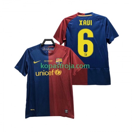 Billiga Fotbollströjor FC Barcelona XAVI 6 Champions League 2008 2009 Retro Hemma tröja Kortärmad